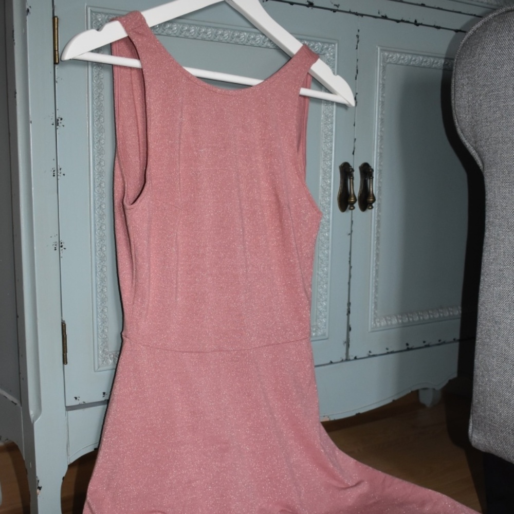 Glittery rose gold H&M dress